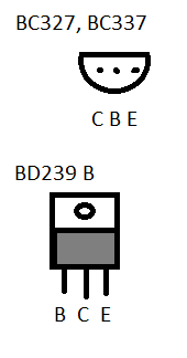 BD239B BC337 BC327